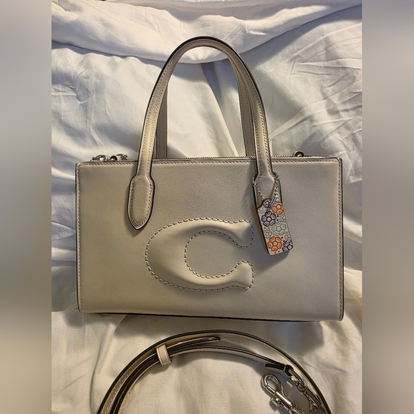 Coach Nina Small Tote Bag In Chalk - Excellent Condition - Picture 2 of 9